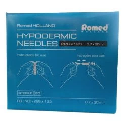 Aiguilles D'injection Romed 100pcs 22G X 1.25 -Fournitures Médicales aiguilles dinjection romed 100pcs 22g x 125 2