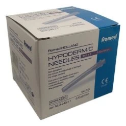 Aiguilles D'injection Romed 100pcs 24G X 1 -Fournitures Médicales aiguilles dinjection romed 100pcs 24g x 1 2