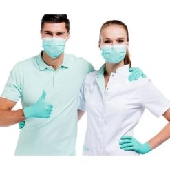 Comforties Gants En Nitrile Doux Vert (premium) 100 Pièces