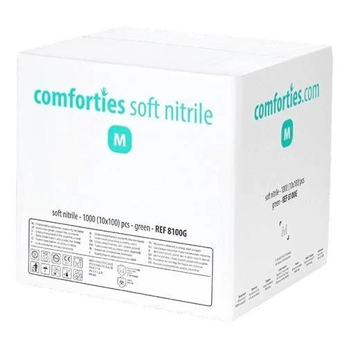 Comforties Gants En Nitrile Doux Vert (premium) 100 Pièces 6 Comforties Gants En Nitrile Doux Vert (premium) 100 Pièces – Image 4