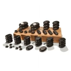 Ensemble De Massage Complet Du Corps Aux Pierres Chaudes 54PCS