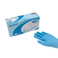 Gants En Nitrile Romed Bleu (premium) 100 Pièces