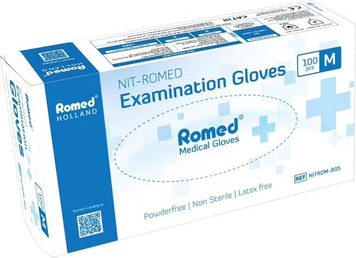 Gants Romed Nitromed 100 Pièces 8 Gants Romed Nitromed 100 Pièces – Image 6