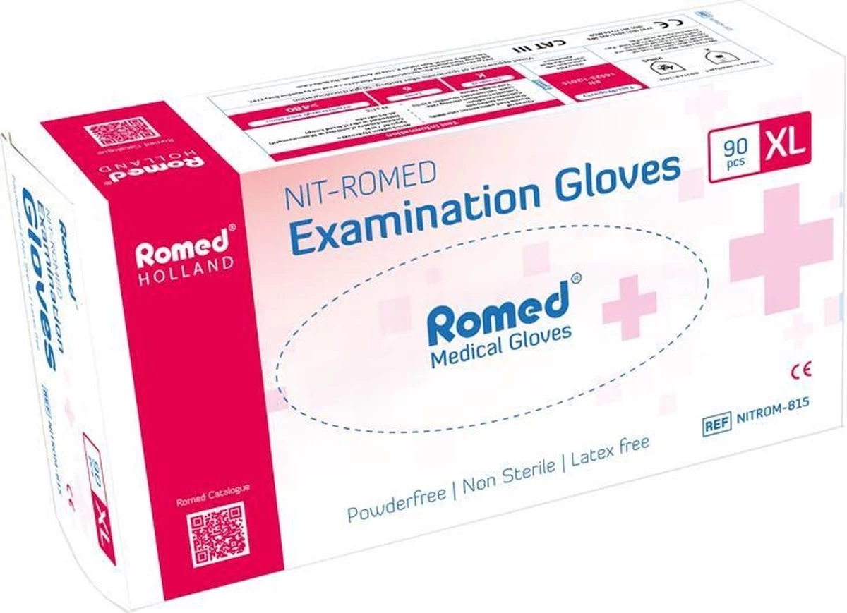 Gants Romed Nitromed 100 Pièces 3 Gants Romed Nitromed 100 Pièces