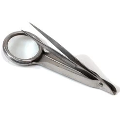 Loupe-pince 10cm Inox (longueur Pince 8cm)