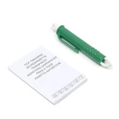 Pince   Tiques Bouton Poussoir Modèle 9cm Plastique