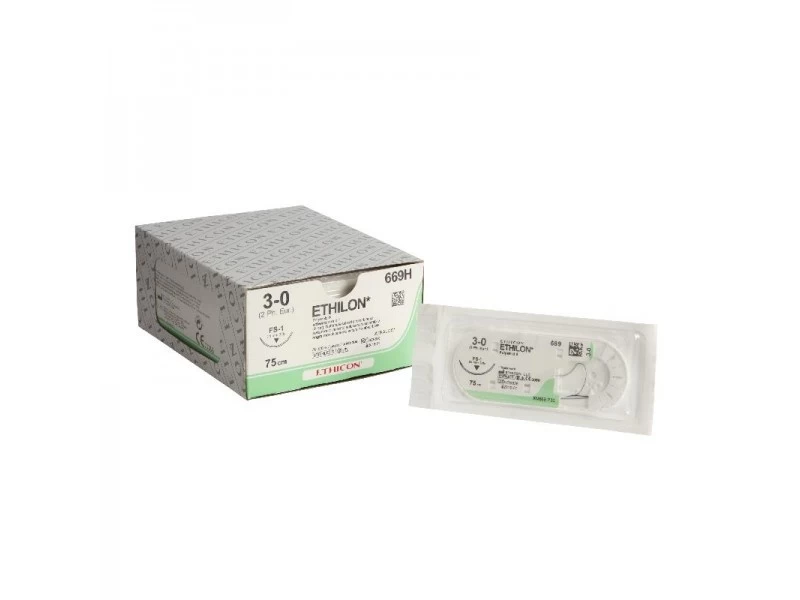 Suture Ethilon 3-0 (FS-1) 669H 36 Pièces 3 Suture Ethilon 3-0 (FS-1) 669H 36 Pièces