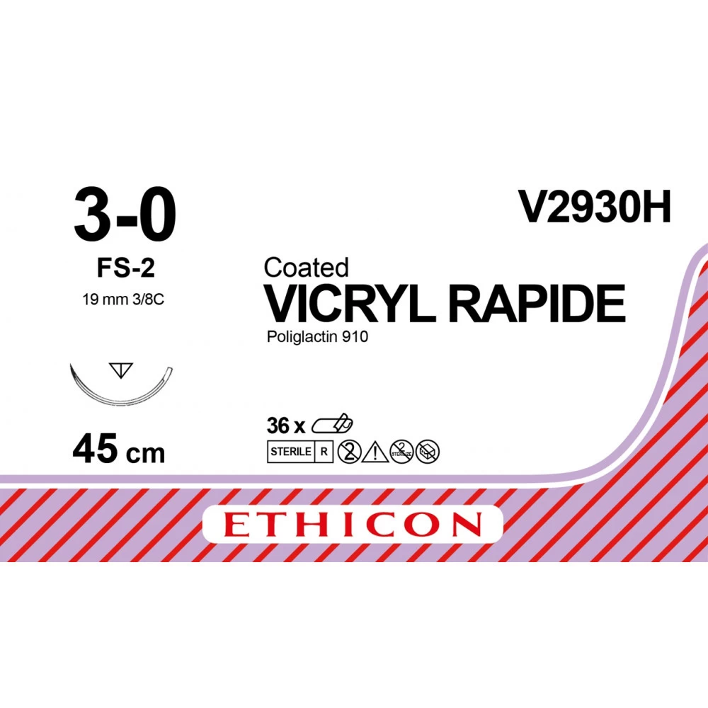 Vicryl Rapide Suture 3-0 (FS-2) V2930H 36 Pièces 4 Vicryl Rapide Suture 3-0 (FS-2) V2930H 36 Pièces – Image 2